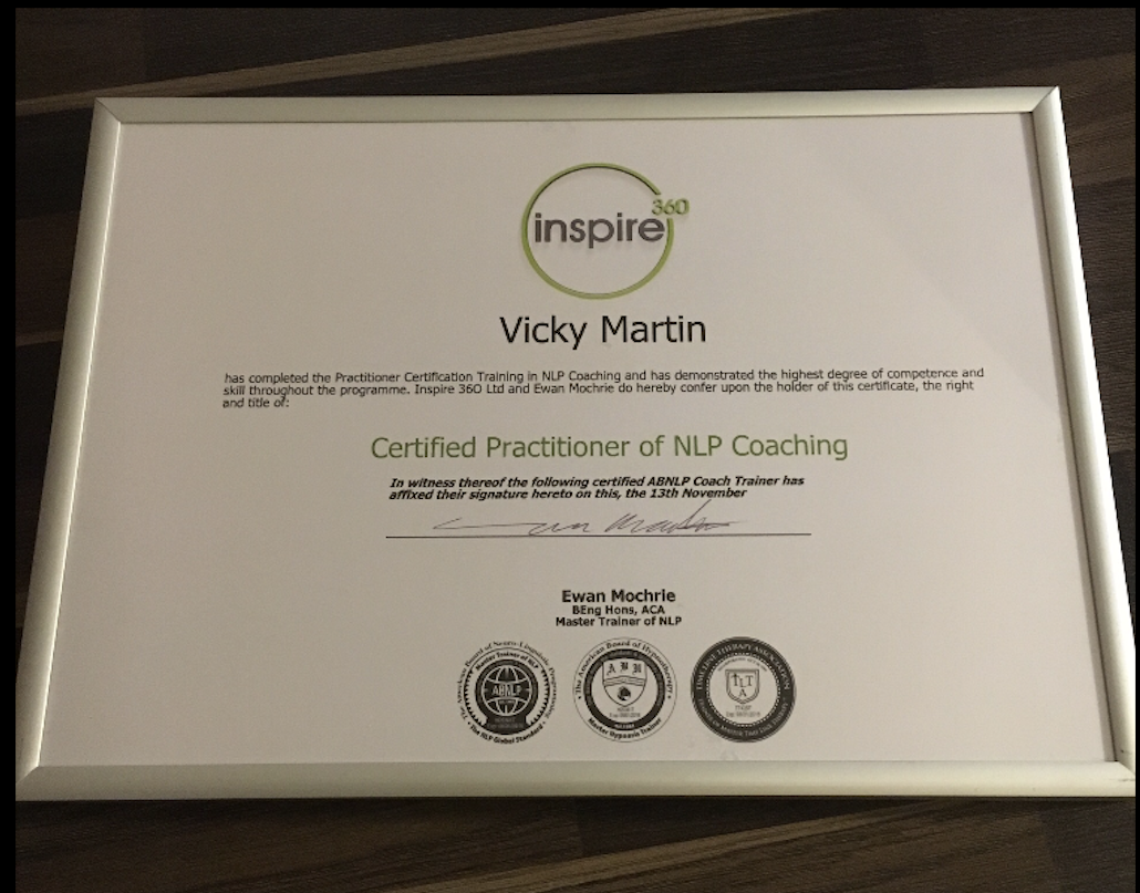 Vicky Martin Year in Review - NLP Certificate